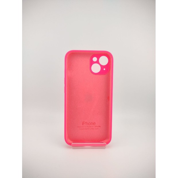 Силіконовий оригінальний круглий чохол для Apple iPhone 13  /  14 (31) рожевий Barbie