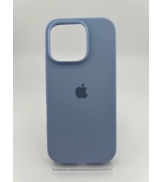 Оригінальний силіконовий чохол круглої форми для Apple iPhone 16 Pro (15) Лілови..