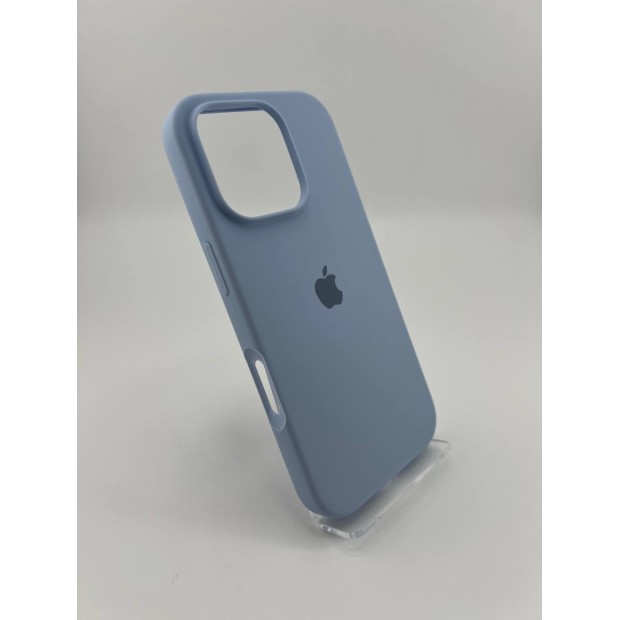 Оригінальний силіконовий чохол круглої форми для Apple iPhone 16 Pro (15) Ліловий