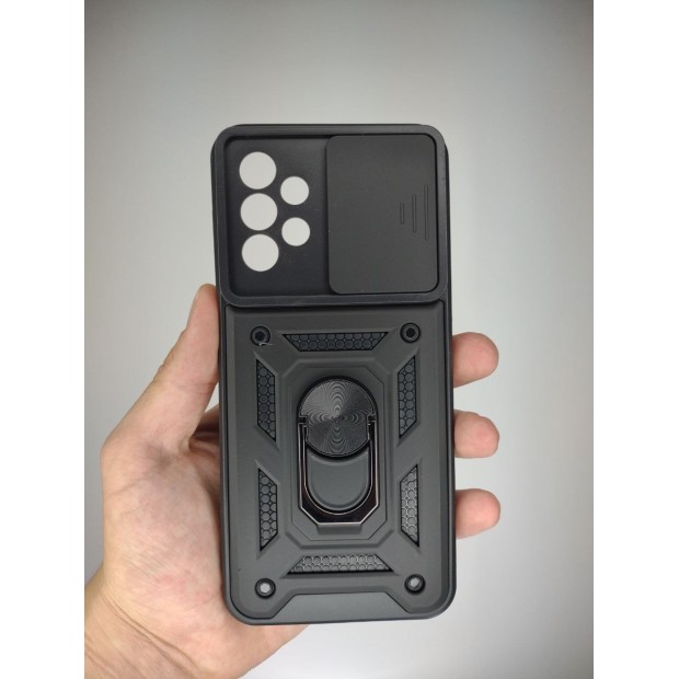 Броньований чохол Ring Serge Armor Case Samsung Galaxy A23 (ShutCam) (Чорний)