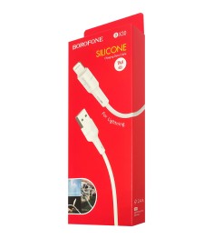 USB-кабель Borofone Silicone BX30 (Lightning) (Білий)