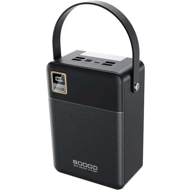 PowerBank Wecome WP-78 80000mAh PD / QC 22.5W (Black)
