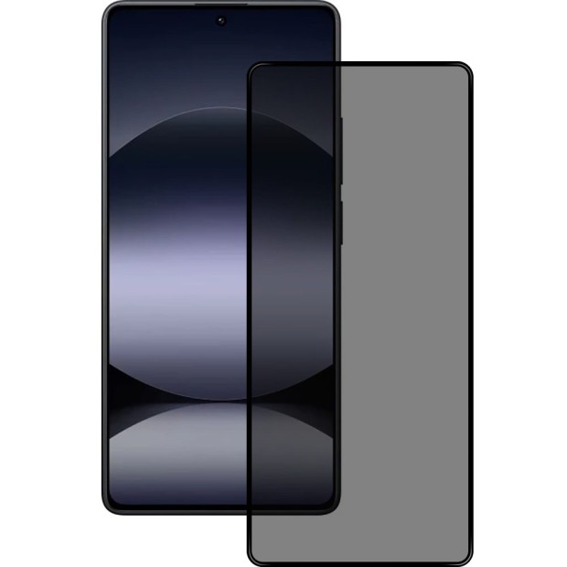 Захисне скло 5D Privacy HD для Xiaomi Redmi Note 14S, Чорний