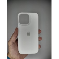 Силикон Original Round Case Apple iPhone 14 Pro Max (06) White