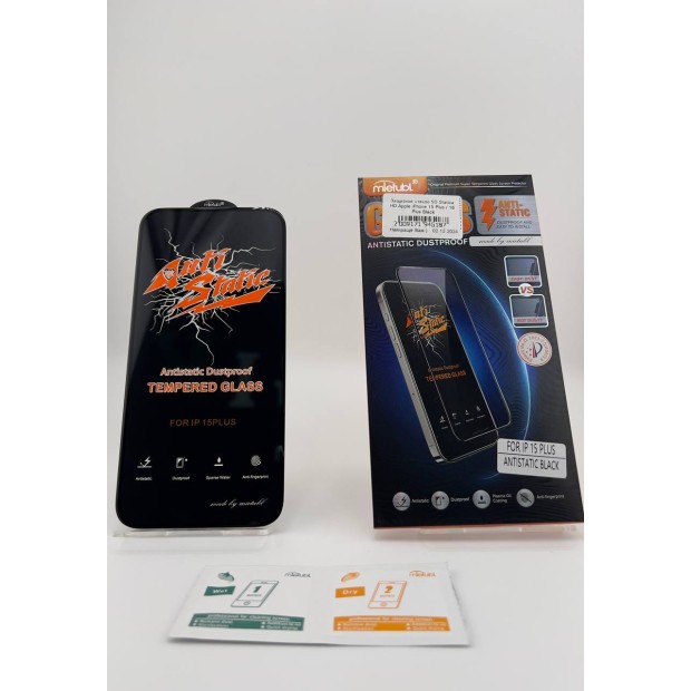 Захисне скло 5D Statica HD Apple iPhone 15 Plus  /  16 Plus Чорне