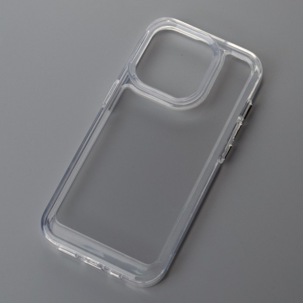 Силіконовий чохол Space Case 3D для Apple iPhone 13 Pro (Прозорий) (Уцінка) (Категорія 1)