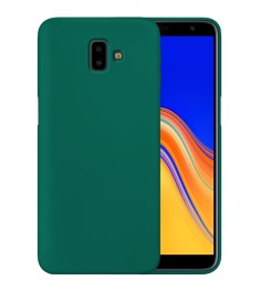 Силіконовий оригінальний 360-чохол для Samsung Galaxy J6 Plus J610 (темно-зелени..