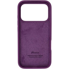 Силіконовий оригінальний чохол круглої форми Apple iPhone 17 Pro Max (01) Bilberry