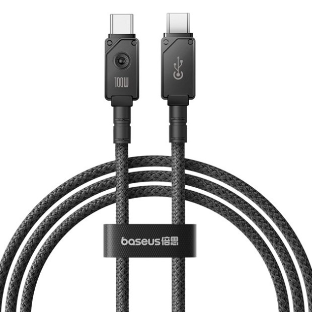 USB-кабель Baseus Unbreakable 100W (2m) (Type-C на Type-C) (Чорний) P10355800111-01