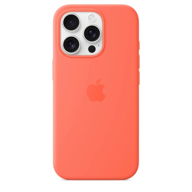 Чохол Silicone Case with MagSafe Apple iPhone 16 (Tangerine)