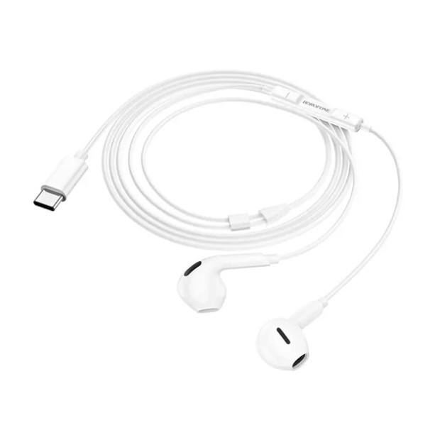 Wired earphones-headset Borofone BM71 (Type-C) (White) Wired earphones-headset Borofone BM71 (Type-C) (White)