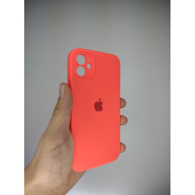 Силіконовий чохол Original Square RoundCam для Apple iPhone 11 (50), кораловий