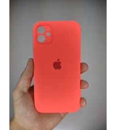 Силіконовий чохол Original Square RoundCam для Apple iPhone 11 (50), кораловий