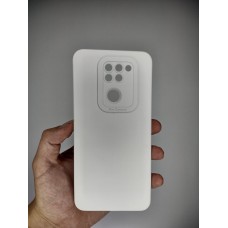 Силікон оригінальний Xiaomi Redmi Note 9  /  Redmi 10X (з захистом камери) (білий)