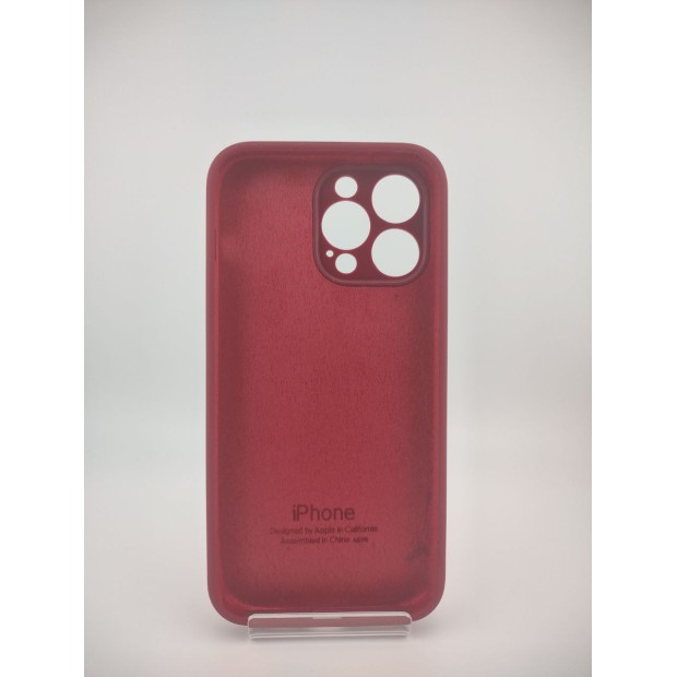 Силикон Original RoundCam Case Apple iPhone 14 Pro Max (57) Marsala
