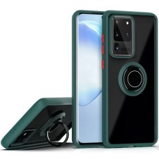 Накладка Totu Ring Armor Case Samsung Galaxy S20 Ultra (Темно-зеленый)