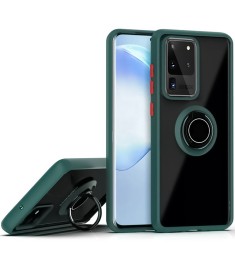 Накладка Totu Ring Armor Case Samsung Galaxy S20 Ultra (Темно-зеленый)