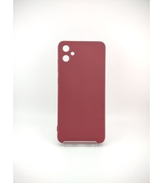 Силікон оригінальний Samsung Galaxy A05 (ShutCam) (Бордовий)