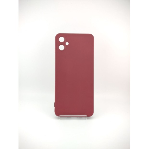 Силікон оригінальний Samsung Galaxy A05 (ShutCam) (Бордовий)