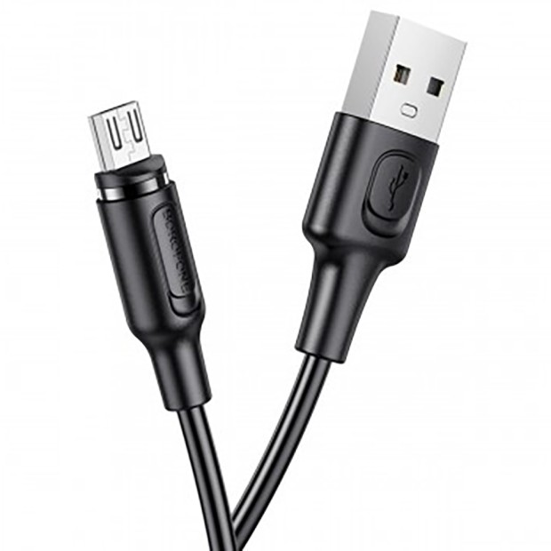 USB-кабель Borofone BX41 Silicone Magnetic (MicroUSB) (Чорний)