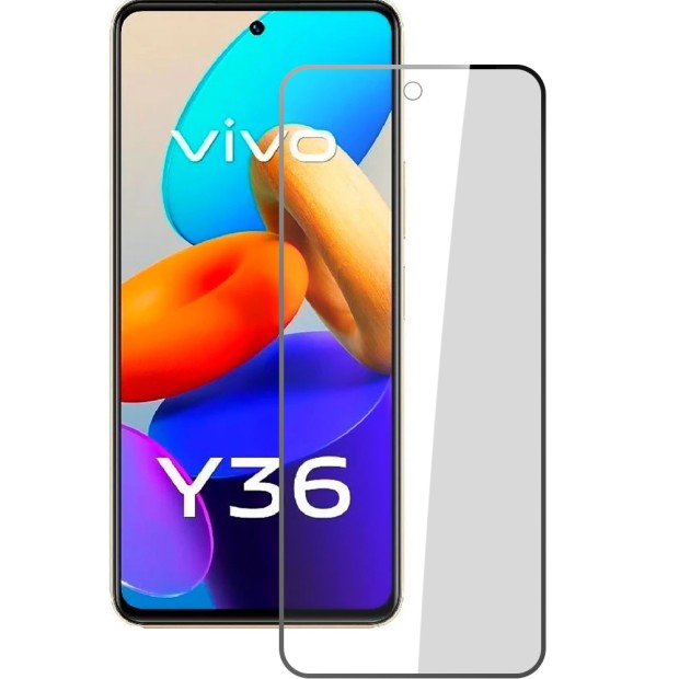 Захисне скло 5D Standard Vivo Y36 Чорне