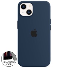 Силіконовий оригінальний чохол для Apple iPhone 13 / 14 (09) темно-синій