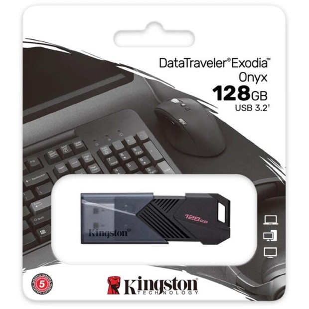 USB 3.2 флеш-накопичувач Kingston DataTraveler Exodia Onyx DTXON 128Gb.