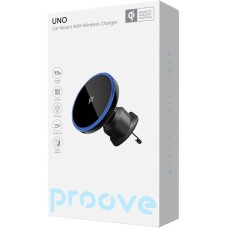 Автодержатель с беспроводной зарядкой Proove Proove UNO 15W (Чёрный)