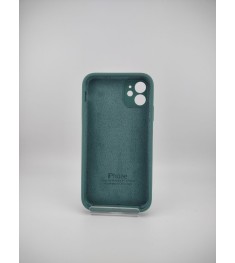 Силикон Original Square RoundCam Case Apple iPhone 11 (55) Blackish Green