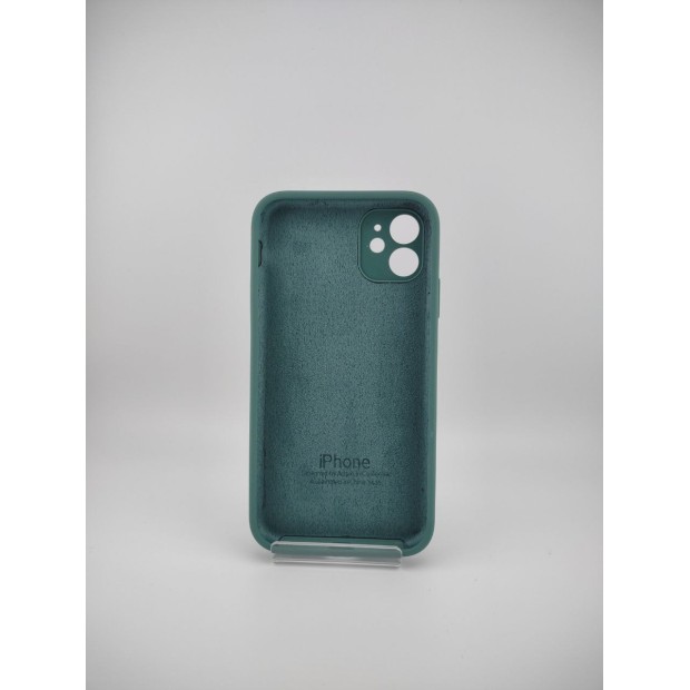 Силикон Original Square RoundCam Case Apple iPhone 11 (55) Blackish Green