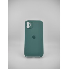 Силіконовий чохол Original Square RoundCam для Apple iPhone 11 (55) у кольорі чорнувато-зелений.