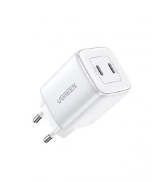 Зарядний пристрій СЗУ-адаптер UGREEN CD294 Nexode 45W QC4.0 (2Type-C) (білий) (1..