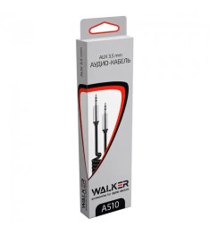 Кабель-AUX Walker A510 Spring (3.5мм на 3.5мм) (Чорний)