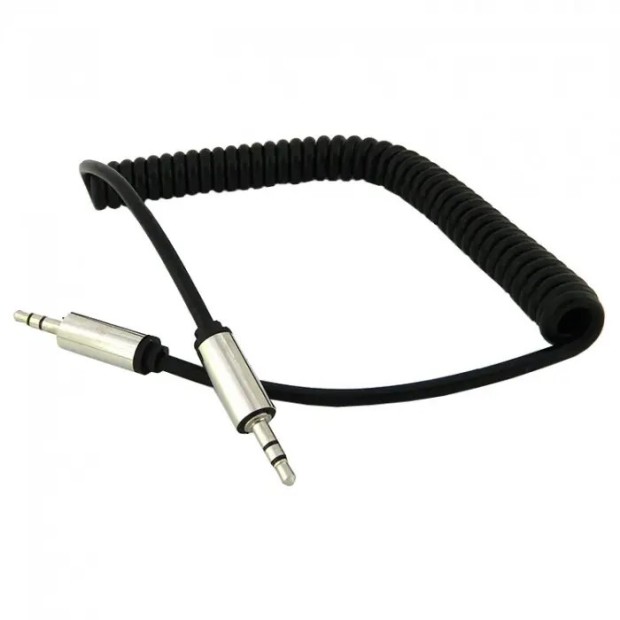 Кабель-AUX Walker A510 Spring (3.5mm to 3.5mm) (Чёрный)