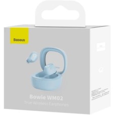 Беспроводные наушники-гарнитура вакуумные Baseus Bowie Encok WM02 (Blue)