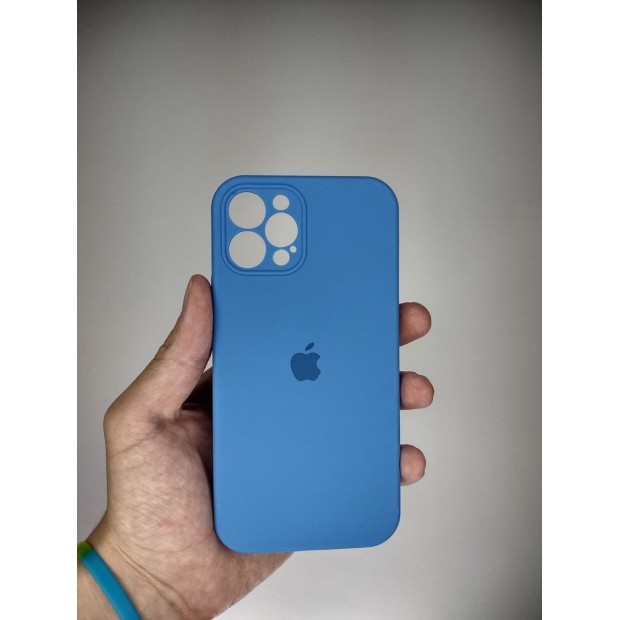 Оригінальний силіконовий чохол RoundCam для Apple iPhone 12 Pro (12) королівський синій