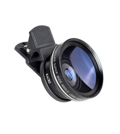 Объектив для мобильного телефона Широкоугольный 0.4x (Чёрный) (Уценка) (Категори..