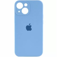 Силіконовий оригінальний чохол RoundCam для Apple iPhone 15 (20) Синій