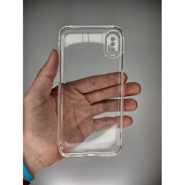Силіконовий чохол Diamond для Apple iPhone XS Max (Прозорий)