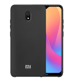 Силіконовий оригінальний чохол з логотипом для Xiaomi Redmi 8A (чорний)