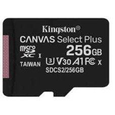 Kingston Canvas Select Plus MicroSDXC Memory Card 256GB (UHS-I / U3) (A1) (Class 10) + SD Adapter