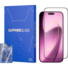 Защитное стекло iLera Sapphire Ultra+ Glass Apple iPhone 17 Air (Black) ILSPDLPL17Air