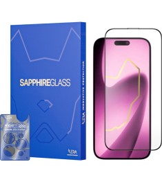 Защитное стекло iLera Sapphire Ultra+ Glass Apple iPhone 17 Air (Black) ILSPDLPL..