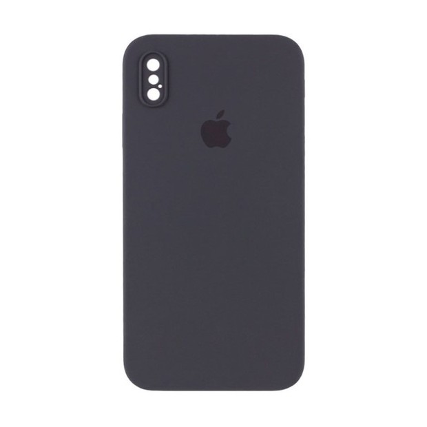 Силикон Original Square RoundCam Case Apple iPhone X / XS (19) Dark Grey