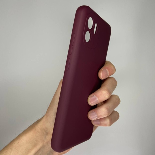Силіконовий Original 360 чохол Logo для Xiaomi Redmi A2  /  A1 (ShutCam) (Бордовий)
