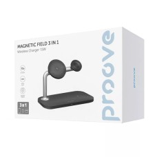 Бездротовий зарядний пристрій Proove Magnetic Field 3in1 (Black)
