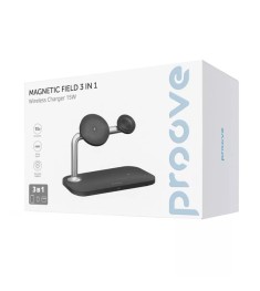 Бездротовий зарядний пристрій Proove Magnetic Field 3in1 (Black)