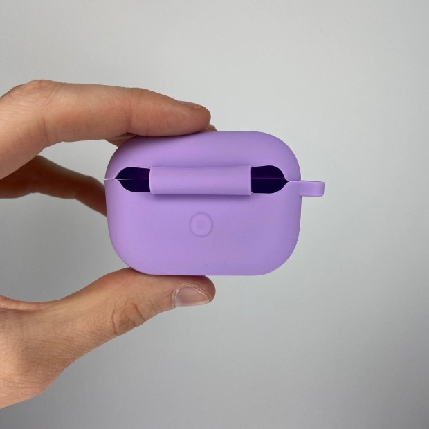 Чохол для навушників Full Silicone Case Apple AirPods Pro 2 (15) Ліловий
