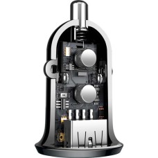 Baseus Grain Pro Car Charger CCALLP-01 4.8A 2USB (Black)