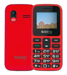 Мобільний телефон Sigma Comfort 50 HIT2020 Dual Sim (Червоний)